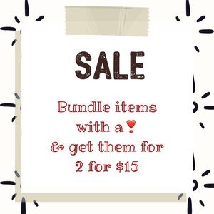 SALE - All items with a ❣️ are 2/$15